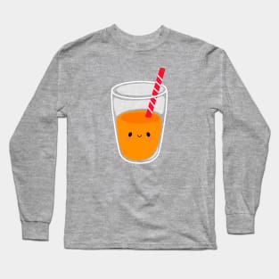 Cute Breakfast Friend - Orange Juice Long Sleeve T-Shirt